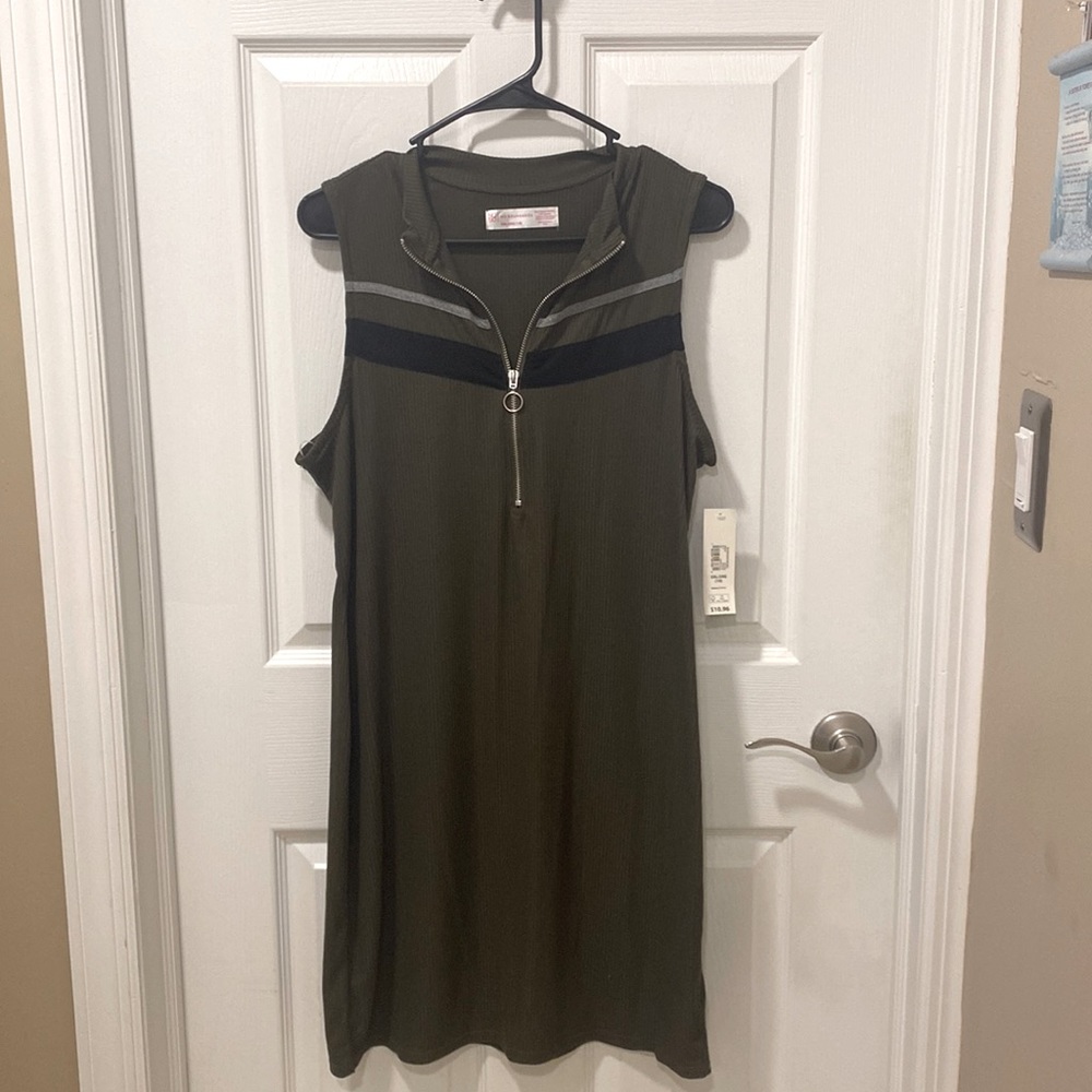 NWT Army Green MIDI Dress